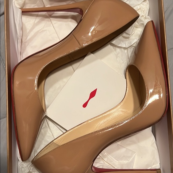 Christian Louboutin So Kate 120 in Nude sz 39.5 - Picture 2 of 5